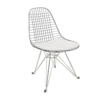 Wire Chair White 02